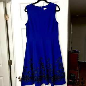 Sleeveless fit and flare dress